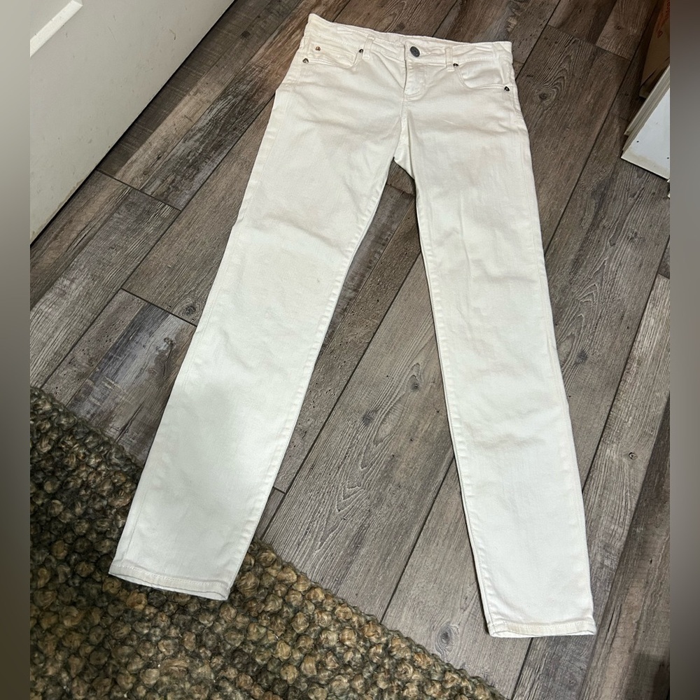 Kut From the Kloth White Sienna Skinny Jeans size 4
